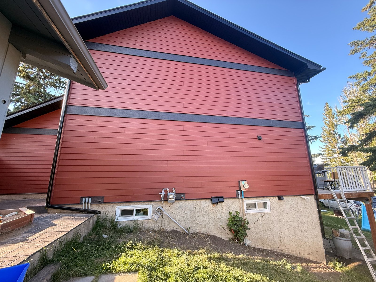 Full side wall after renovation